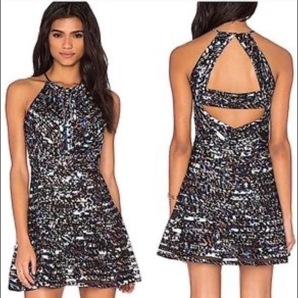 Revolve Parker Zulma Dress in Coasta Halter Fit and Flare Size XS